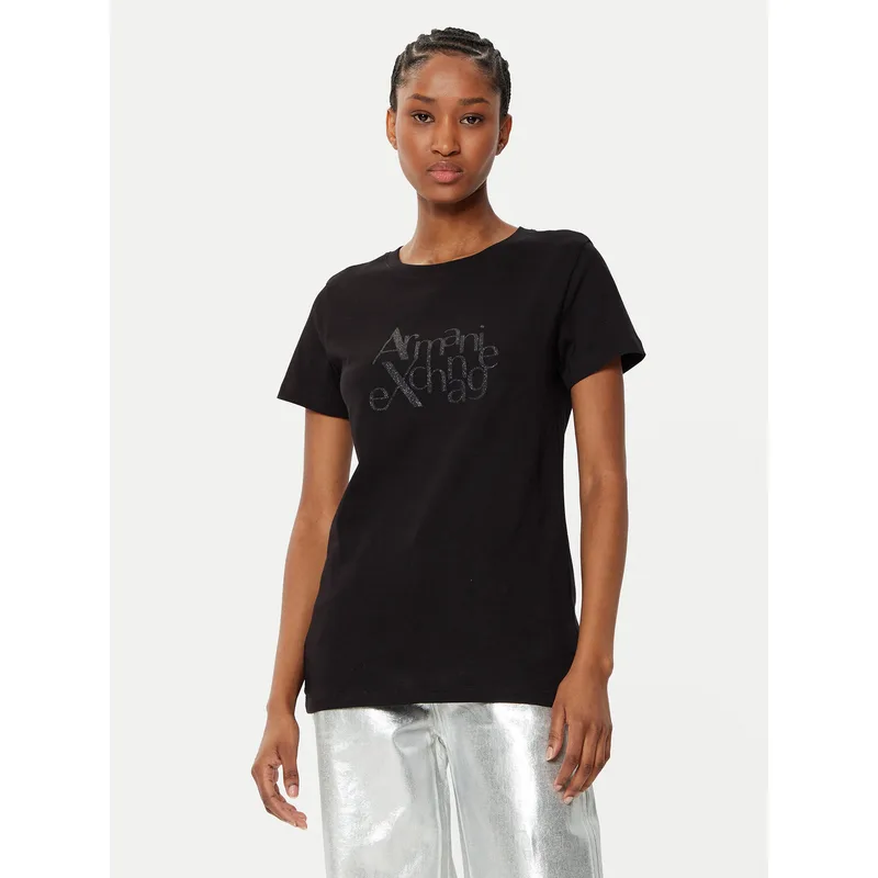 Armani Exchange T-Shirt XW000109 AF10359 UC001 Μαύρο Regular Fit