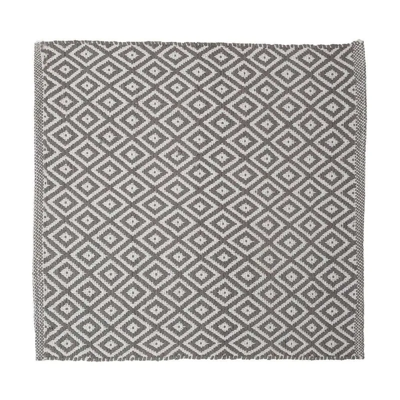 Ταπέτο Μπάνιου Υφαντό Βαμβακερό 60x60εκ. Trellis Grey Sealskin 800108 (Ύφασμα: Βαμβάκι 100%, Χρώμα: Γκρι) - sealskin - sl-800108
