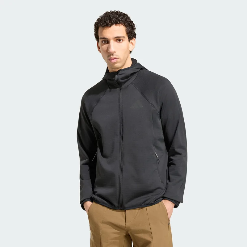 adidas Terrex M Xperior Climawarm+ Ventknit Fleece Hooded Jacket (9000288117_1469)