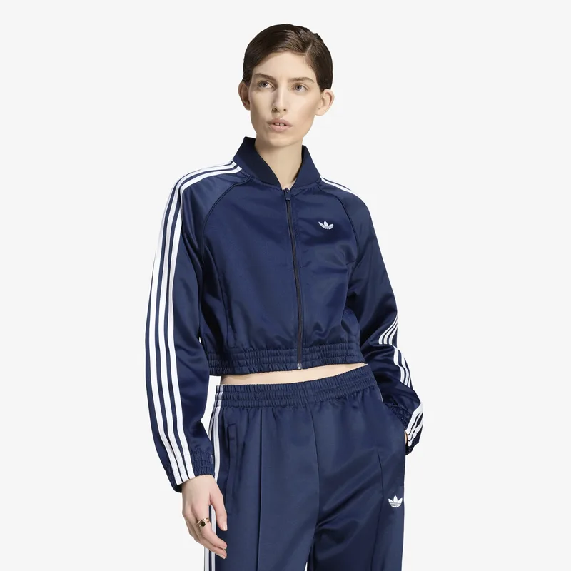 Μπουφάν adidas Satin Sst Jacket Night Indigo/ White L