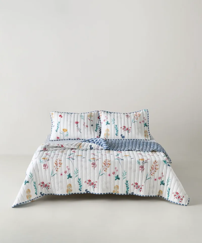 Σετ Κουβερλί Μονό 2 Τεμαχίων Kentia Raya White- Red- Blue- Green- Golden Yellow 160x220