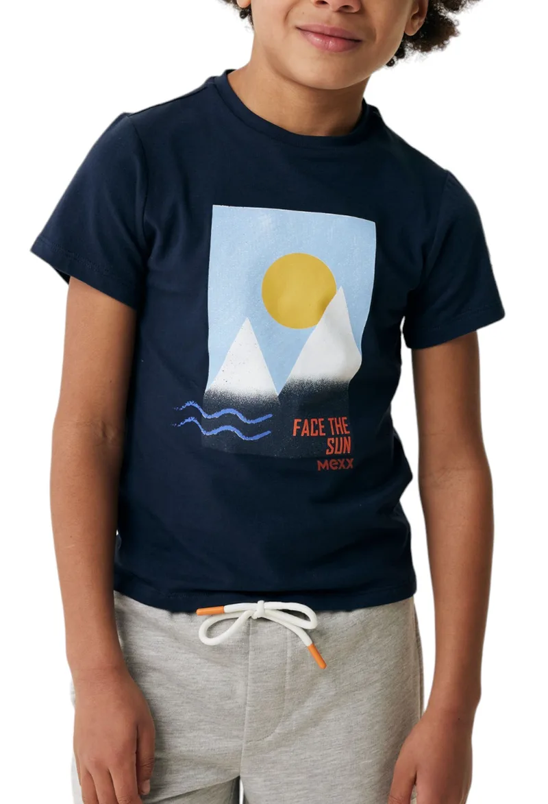 Μπλούζα Κοντομάνικη Mexx Stripe With Artwork TU2160033B-Navy Αγόρι