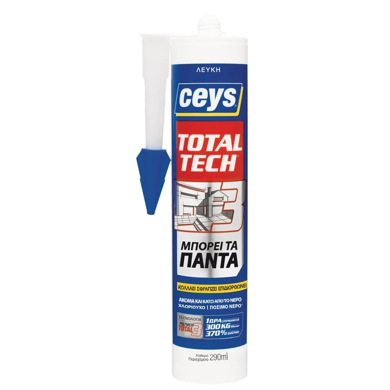 Σφραγιστικό CEYS TOTAL TECH Λευκό 290ml Φύσιγγα