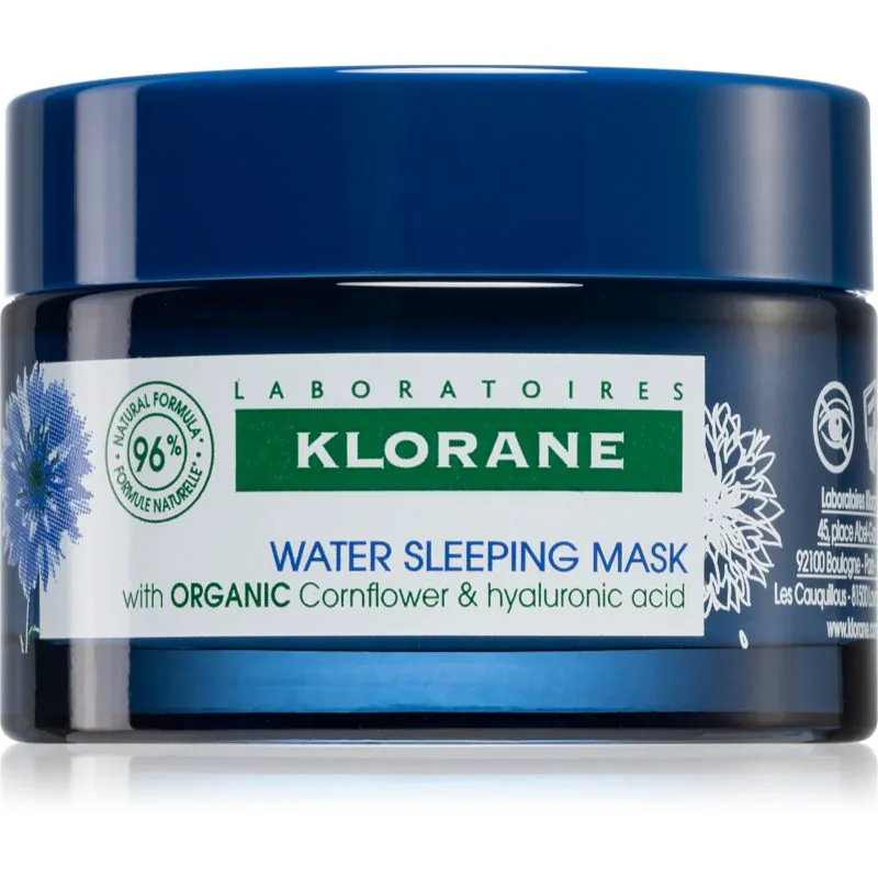Klorane Cornflower Organic μασκα νύχτας με υαλουρονικό οξύ 50 ml