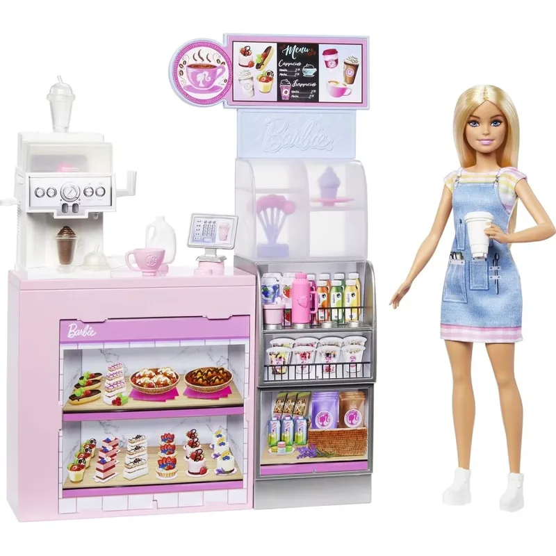 Σετ παιχνιδιού με κούκλα Barbie Mattel - Καφετέρια