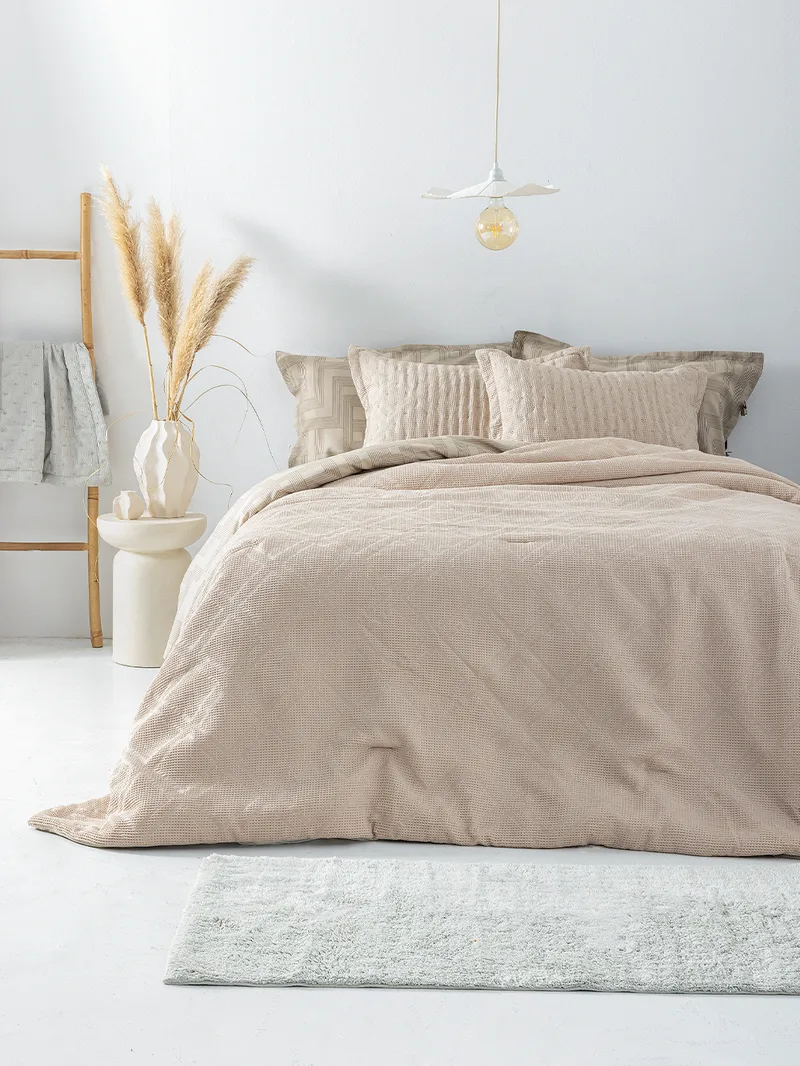 Κουβερλί ημίδιπλο 160x240 ALISON BEIGE