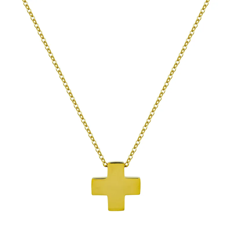 Σταυρός Unisex Σε Επιχρυσωμένο Ατσάλι ST2911