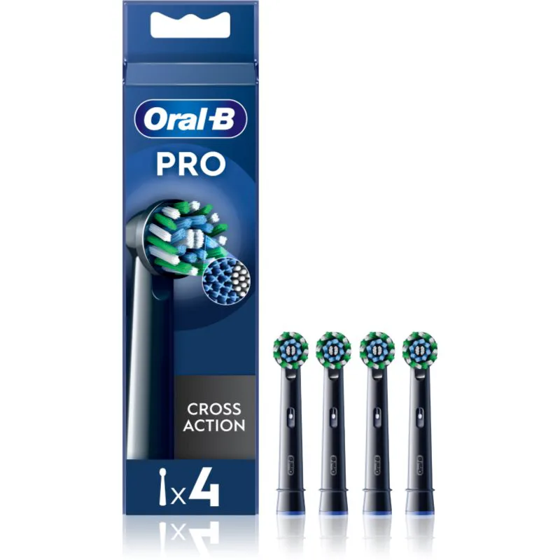 Oral-B PRO Cross Action ανταλλακτική κεφαλή για οδοντόβουρτσα Black 4 τμχ