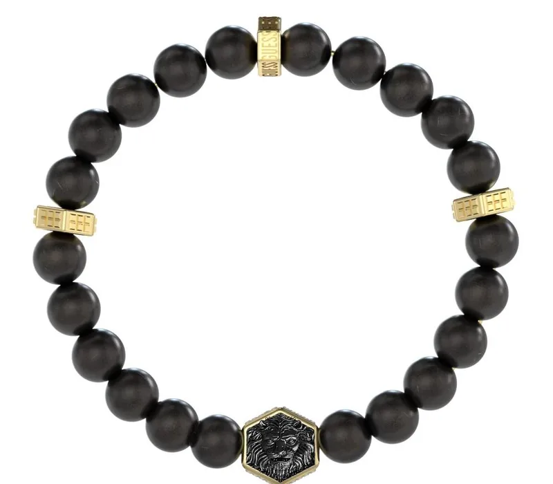 GUESS STEEL Βραχιόλι από Ανοξείδωτο ατσάλι Black JUMB06005JWYGBKT/U