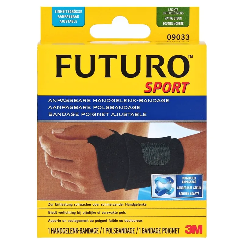 3M Futuro Sport Ρρυθμιζόμενο Περικάρπιο Basic 09033 One Size 1 Τεμάχιο