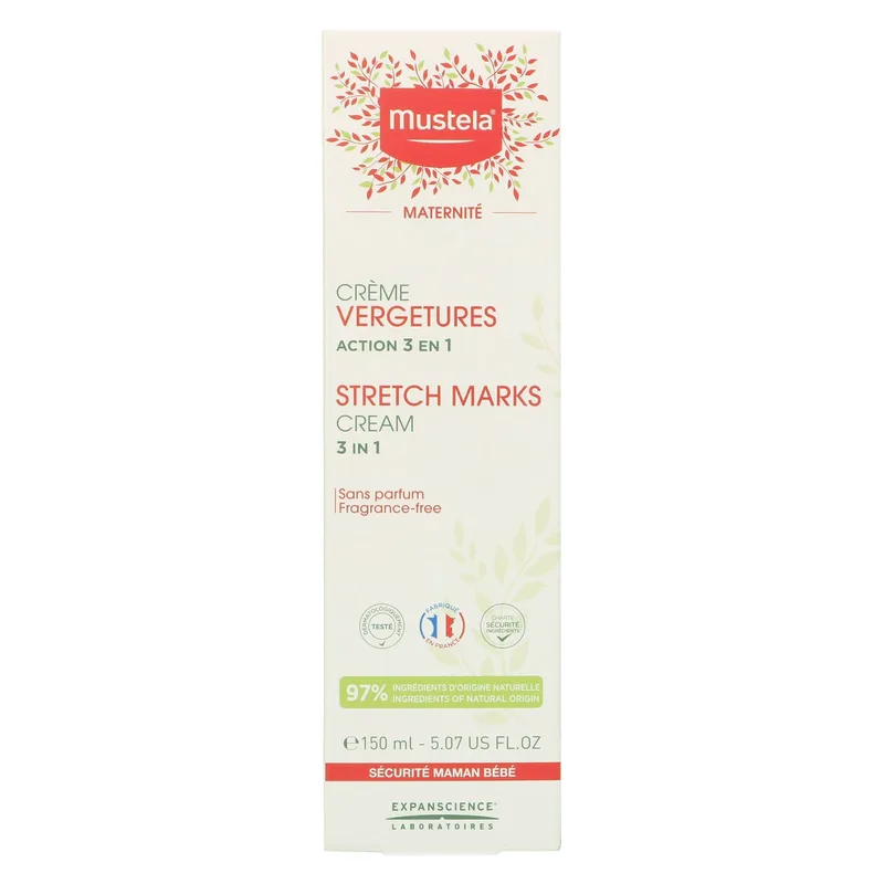 Mustela Maternity Stretch Marks Cream Κρέμα Μείωσης των Ραγάδων Χωρίς Άρωμα 150ml