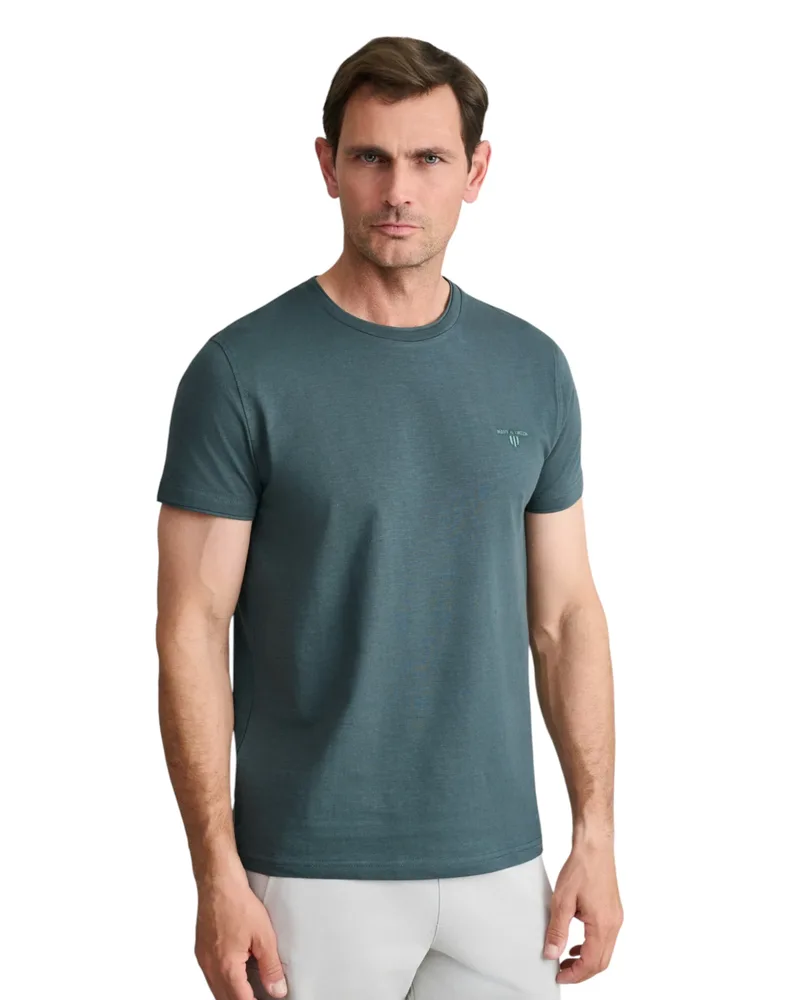 Navy & Green Ανδρικό T-Shirt 24TU.323/6P.2 DEEP ATLANTIC Πράσινο