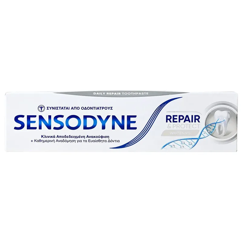 Sensodyne Repair & Protect Whitening Οδοντόκρεμα Καθημερινής Χρήσης που Αναδομεί, Ενδυναμώνει & Προστατεύει τα Δόντια 75ml