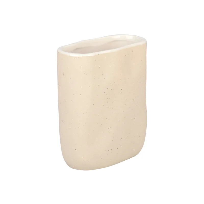 Ποτηροθήκη Κεραμική Μπεζ Grain 8,5x4,5x11εκ. Estia 02-27636 (Υλικό: Κεραμικό, Χρώμα: Μπεζ) - estia - 02-27636