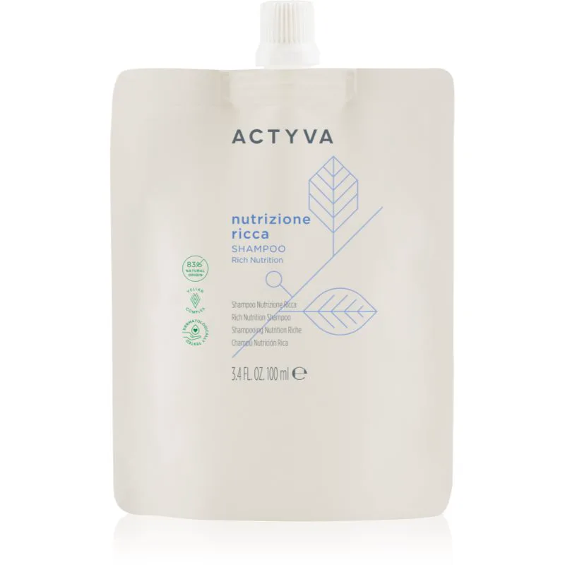 Kemon Actyva Nutrizone Ricca θρεπτικό σαμπουάν για τα μαλλιά 100 ml