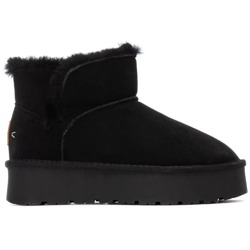 Carmela μαύρο δερμάτινο Australian Boot 162633