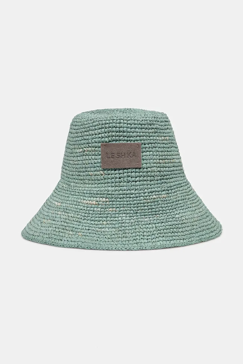 LE SH KA headwear καπέλο γυναικείο πλεγμένο Blue Bucket Hat