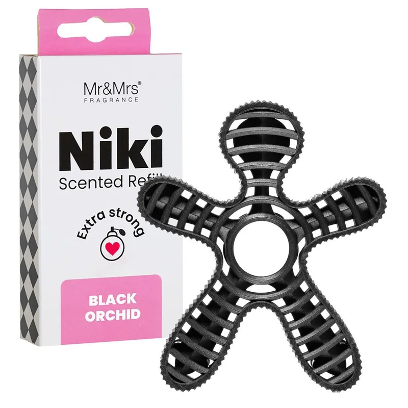 Mr & Mrs Fragrance Niki Scented Refill Car Fragrance - Black Orchid