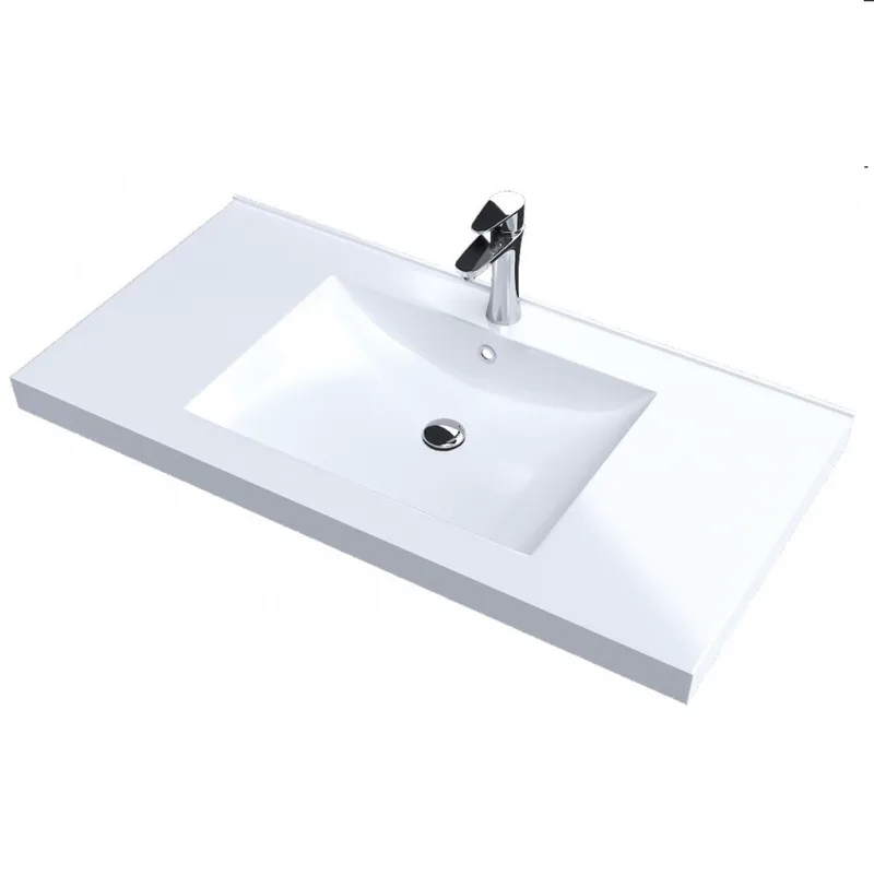 Νιπτήρας Επίπλου Sanitec σειρά Alba White (110x46cm)