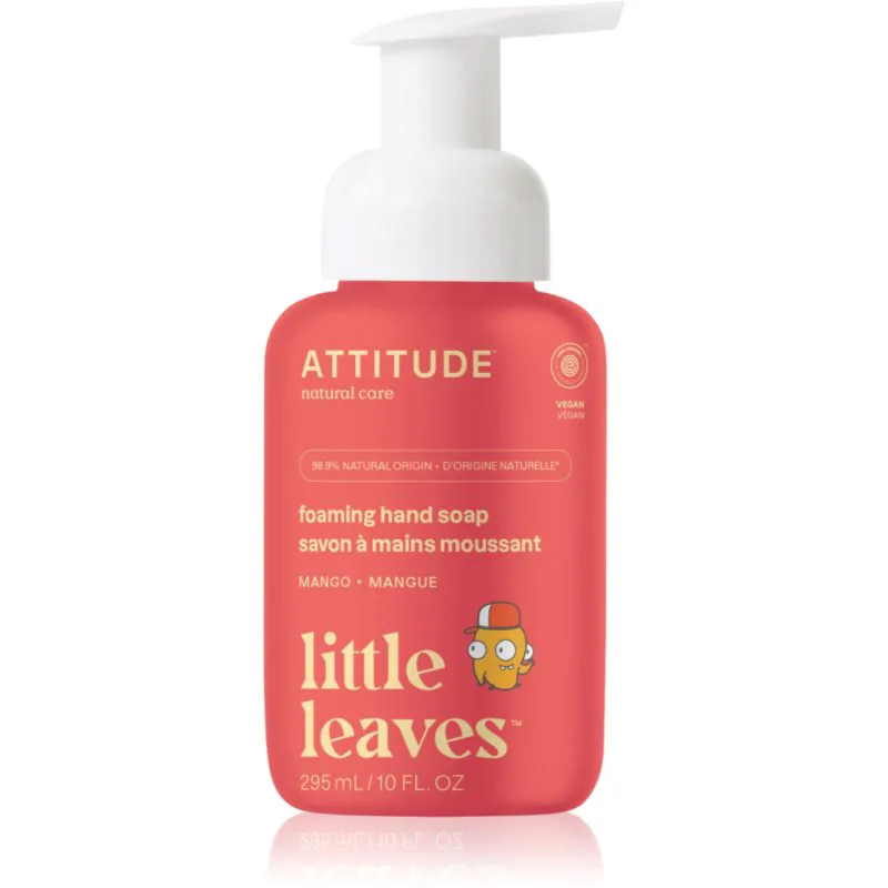 Attitude Little Leaves Mango αφρώδες σαπούνι για τα χέρια για παιδιά 295 ml