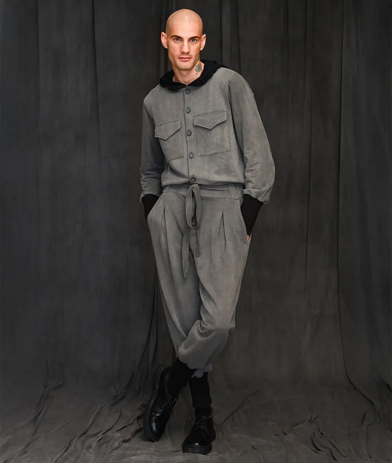 SWES Oversized Jumpsuit Grey with Black
