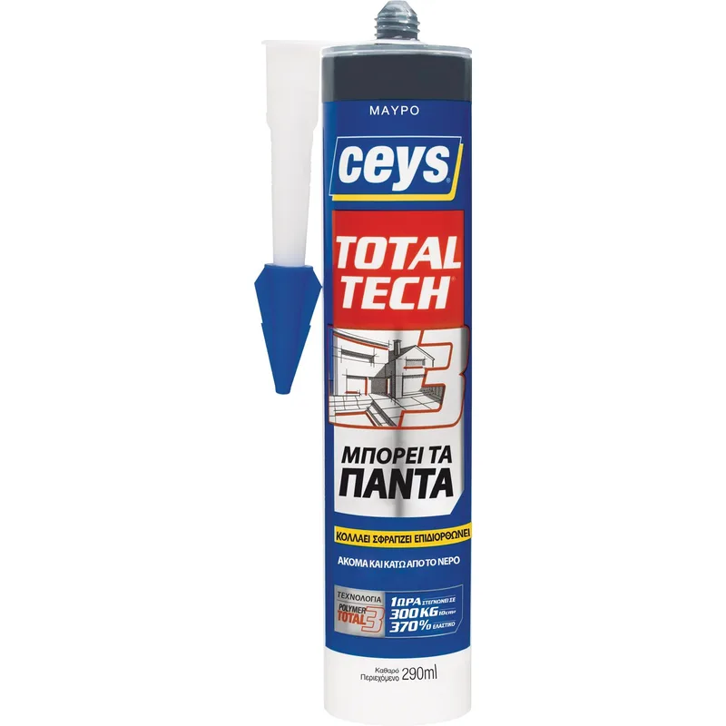 Σφραγιστικό CEYS TOTAL TECH Μαύρο 290ml Φύσιγγα