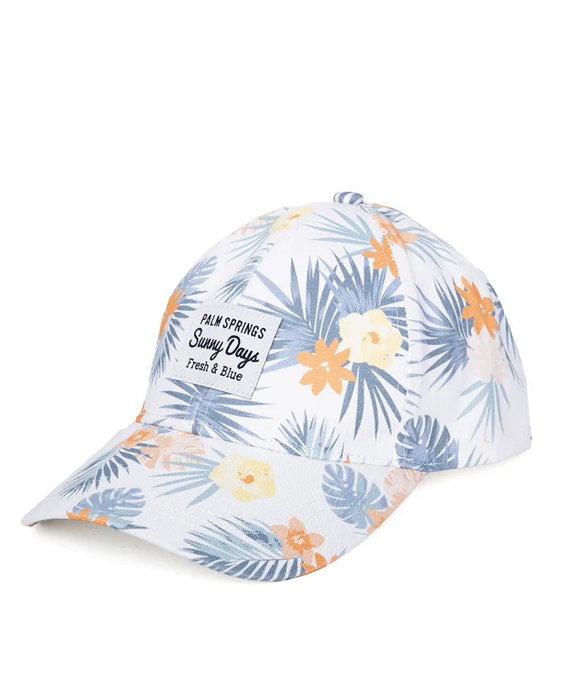Γυναικείο Βαμβακερό Καπέλο Με Tropical Floral Μοτίβο