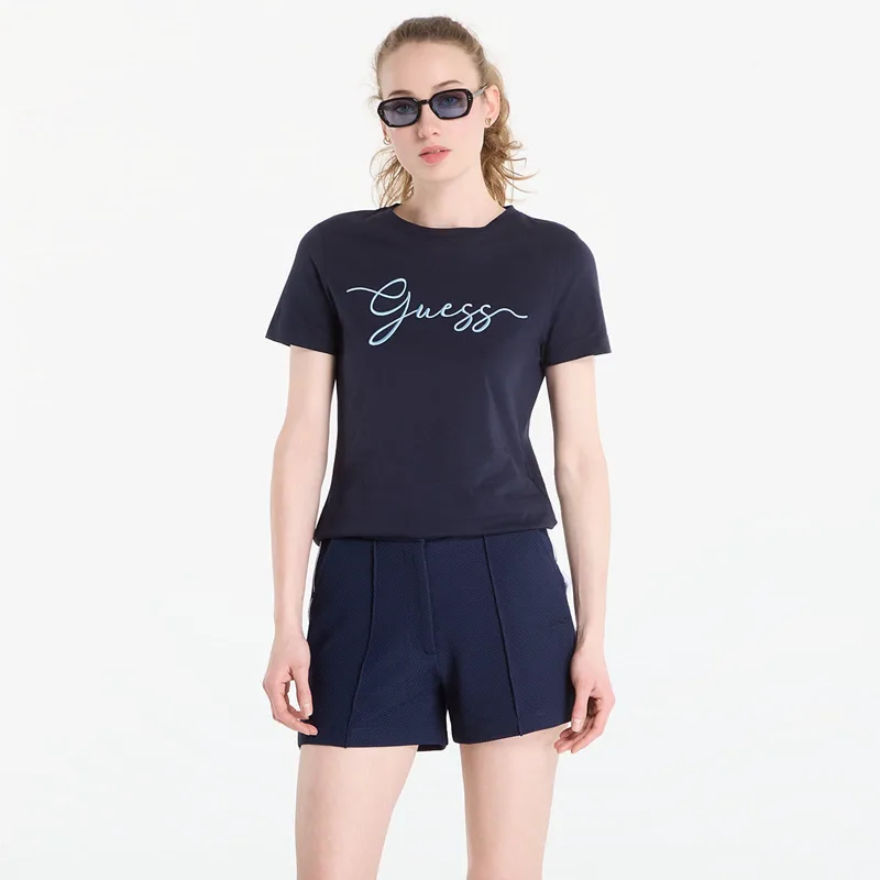 T-shirt GUESS Circe Ss Cn T-Shirt Daring Ocean L