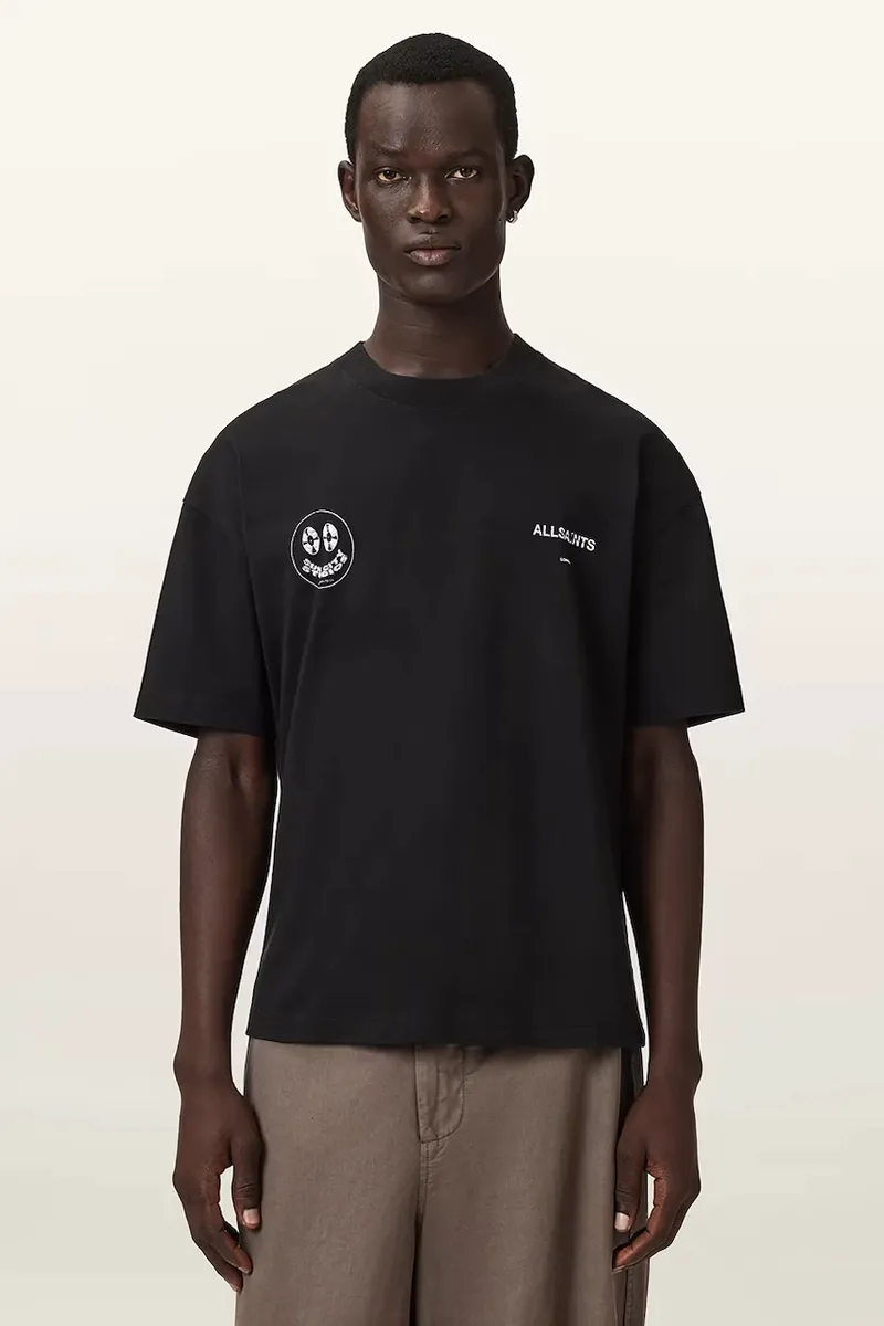 AllSaints t-shirt ανδρικό βαμβακερό SPINNER