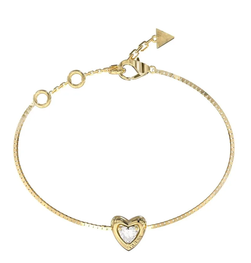 GUESS STEEL Βραχιόλι από Ανοξείδωτο ατσάλι Χρυσό JUBB06017JWYGL