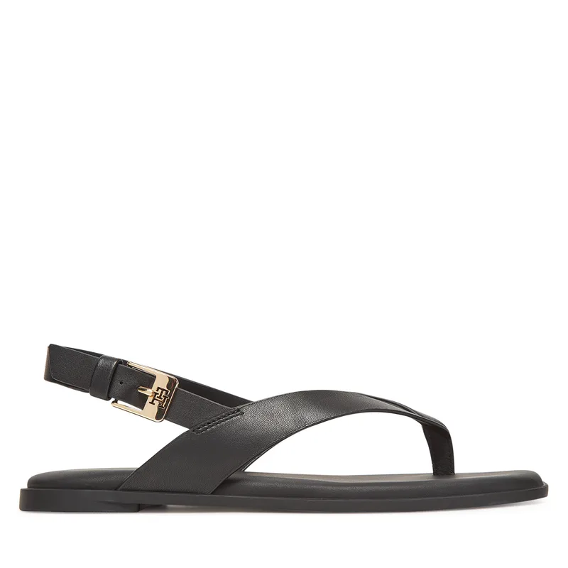 Σανδάλια Tommy Hilfiger Color Block Thong Flat Sandal FW0FW08883 Μαύρο