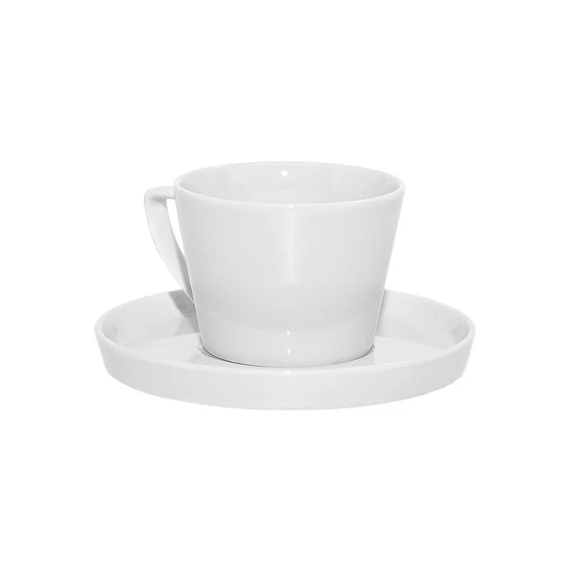 Φλυτζάνι Τσαγιού Πορσελάνης 220ml Kyra White Estia 07-39035 (Σετ 6 Τεμάχια) (Υλικό: Πορσελάνη, Χρώμα: Λευκό) - estia - 07-39035