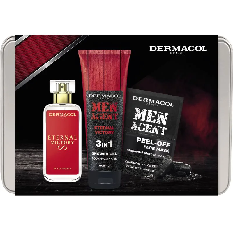 Dermacol Men Agent Eternal Victory σετ δώρου για σώμα και πρόσωπο για άντρες