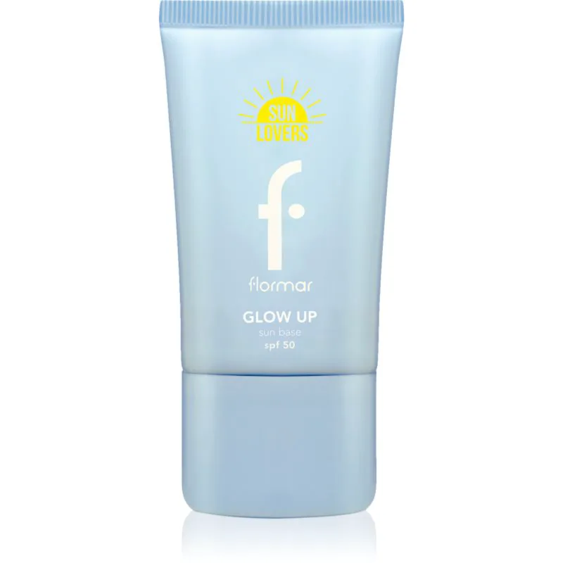 flormar Glow Up Sun Base SPF 50 ενυδατική βάση του μεικαπ για λαμπρή επιδερμίδα SPF 50 40 ml