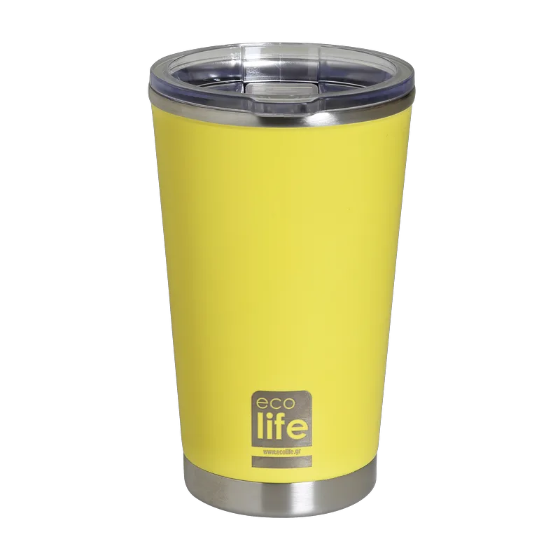 Ecolife Mint Coffee Thermos 370ml | Διαφανές Καπάκι