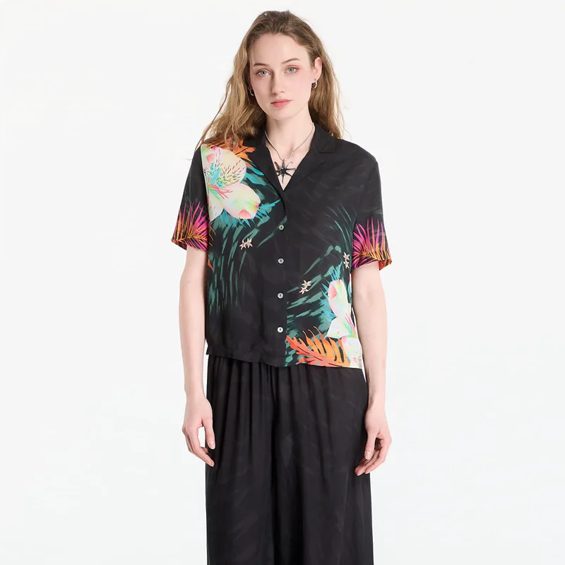 Πουκάμισο Desigual Cam Swim-Daikiri Shirt Black XS