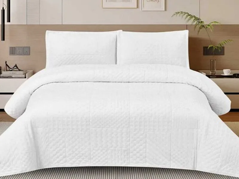 Σετ Κουβερλί Velvet Ultrasonic Γαρύφαλλο - Λευκό, 220x240