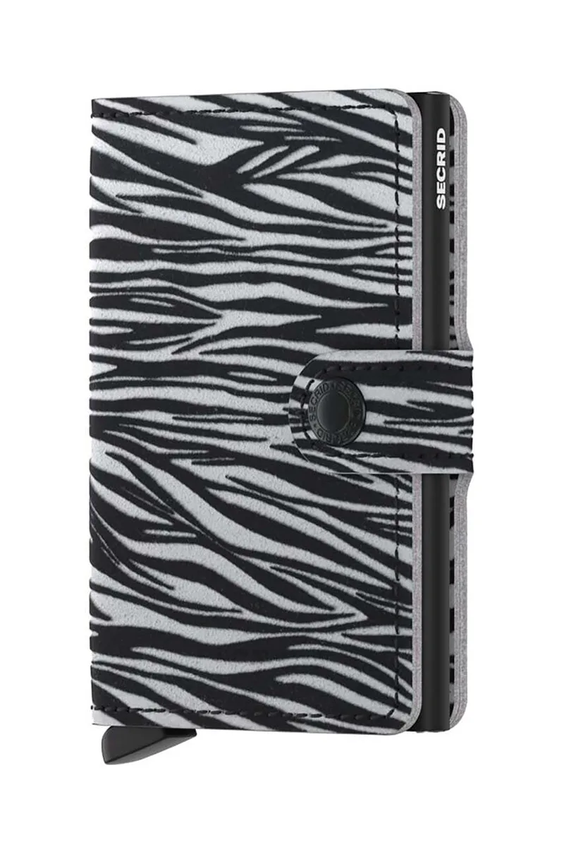 Δερμάτινο πορτοφόλι Secrid Miniwallet Zebra Light Grey