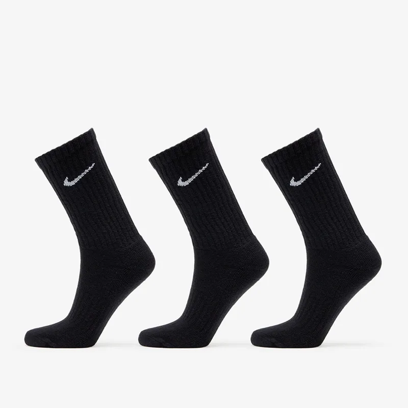 Nike 3-Pack Cushioned Crew Socks Black XL