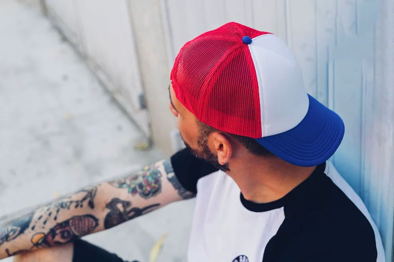 Πεντάφυλλο καπέλο τζόκεϊ με δίχτυ Rapper Atlantis RAPP White/Green Fluo