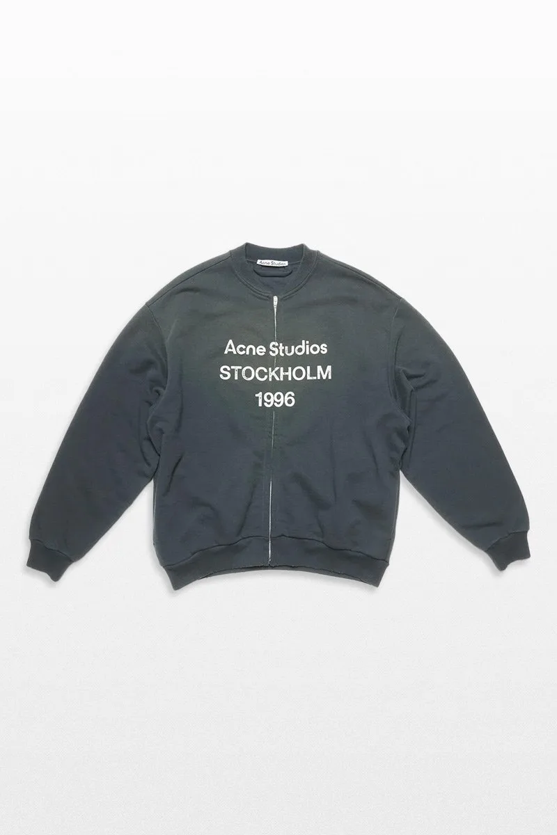 ACNE STUDIOS Ανδρικό Μαύρο Zip Sweater Logo
