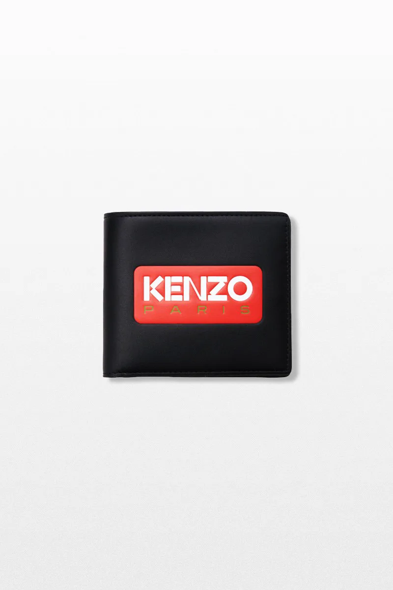 KENZO Ανδρικό Μαύρο Unisex Wallet In Black Leather