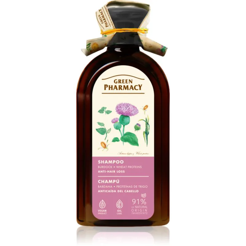 Green Pharmacy Greater Burdock Shampoo σαμπουάν για την αντιμετώπιση της τριχόπτωσης 350 ml