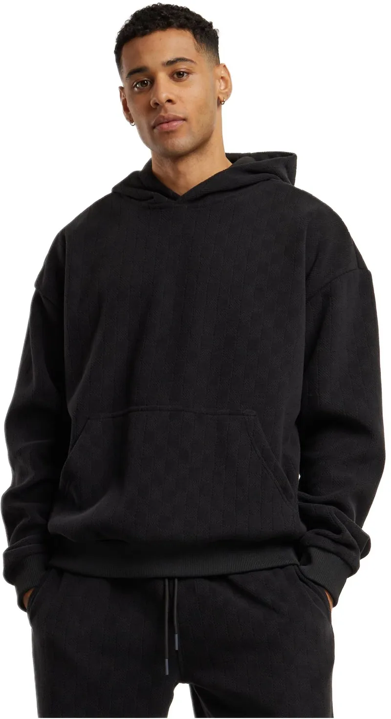 Jacquard Velvet Oversized Hoody Urban Classics TB6770-00007 black