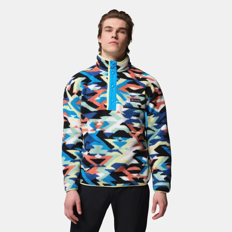 Columbia Helvetia II Printed Sherpa Fleece Ανδρικό Half-Zip Φούτερ (9000244176_88677)