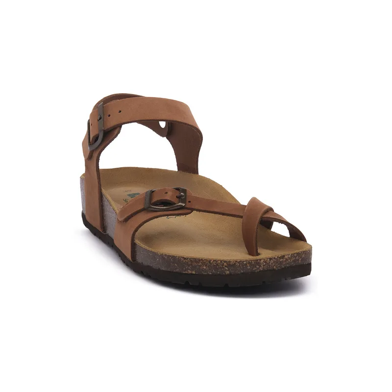 Σανδάλια χωρίς τακούνι Bionatura 678 BRANDY