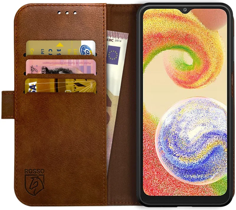 Κόκκινο Element PU Θήκη Πορτοφόλι Samsung Galaxy A04 - Brown (8719246376962)