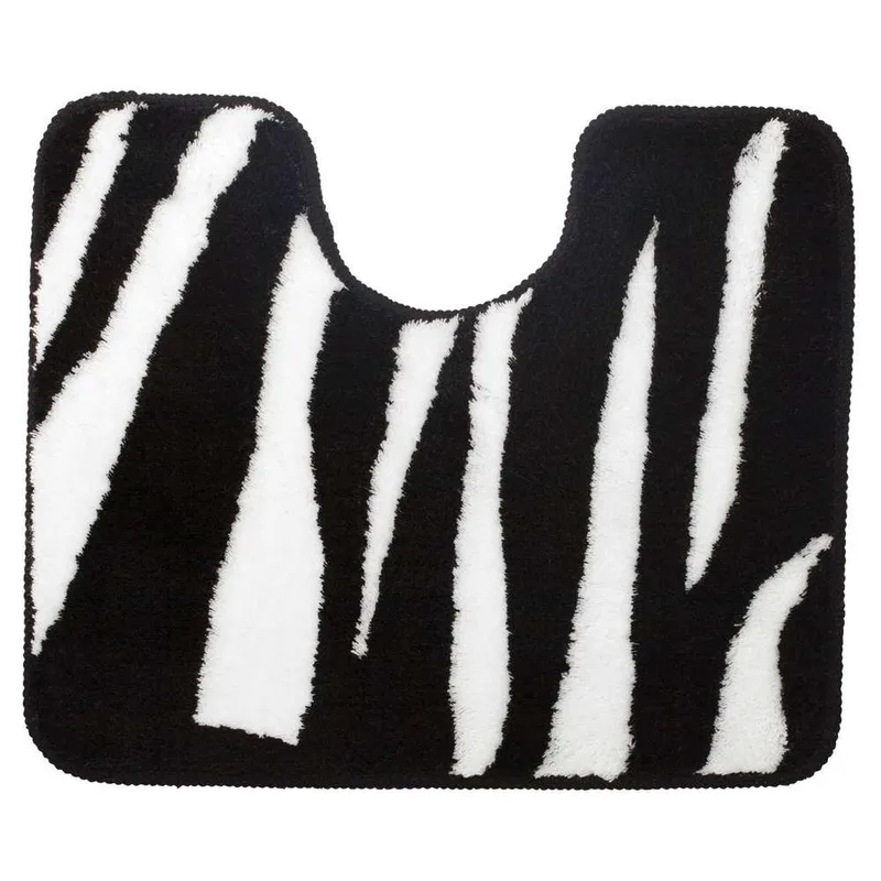 Ταπέτο Λεκάνης Acrylic 50x60εκ. Safari Black Sealskin 293557619 (Ύφασμα: Ακρυλικό, Χρώμα: Λευκό) - sealskin - sl-293557619