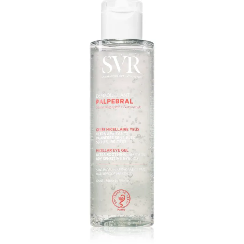 SVR PALPEBRAL Micellar Eye Gel καταπραϋντικό μικυλλιακό τζελ για ντεμακιγιάζ ματιών 125 ml