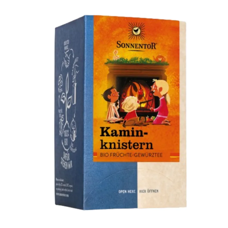 Sonnentor Warm Fireplace Herbal Tea, Sachets, 18 pieces (45 g)